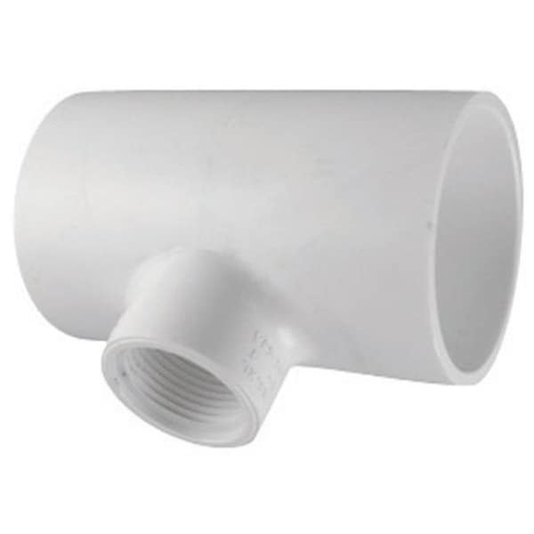 Charlotte Pipe And Foundry Charlotte Pipe & Foundry PVC024013700 PVC Reducing Tee 1.25 x 1.25 x 0.5 in. FPT 42226 - main